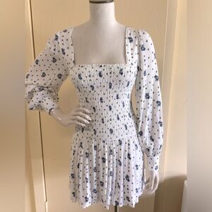 Free People Two Faces Smocked Dress